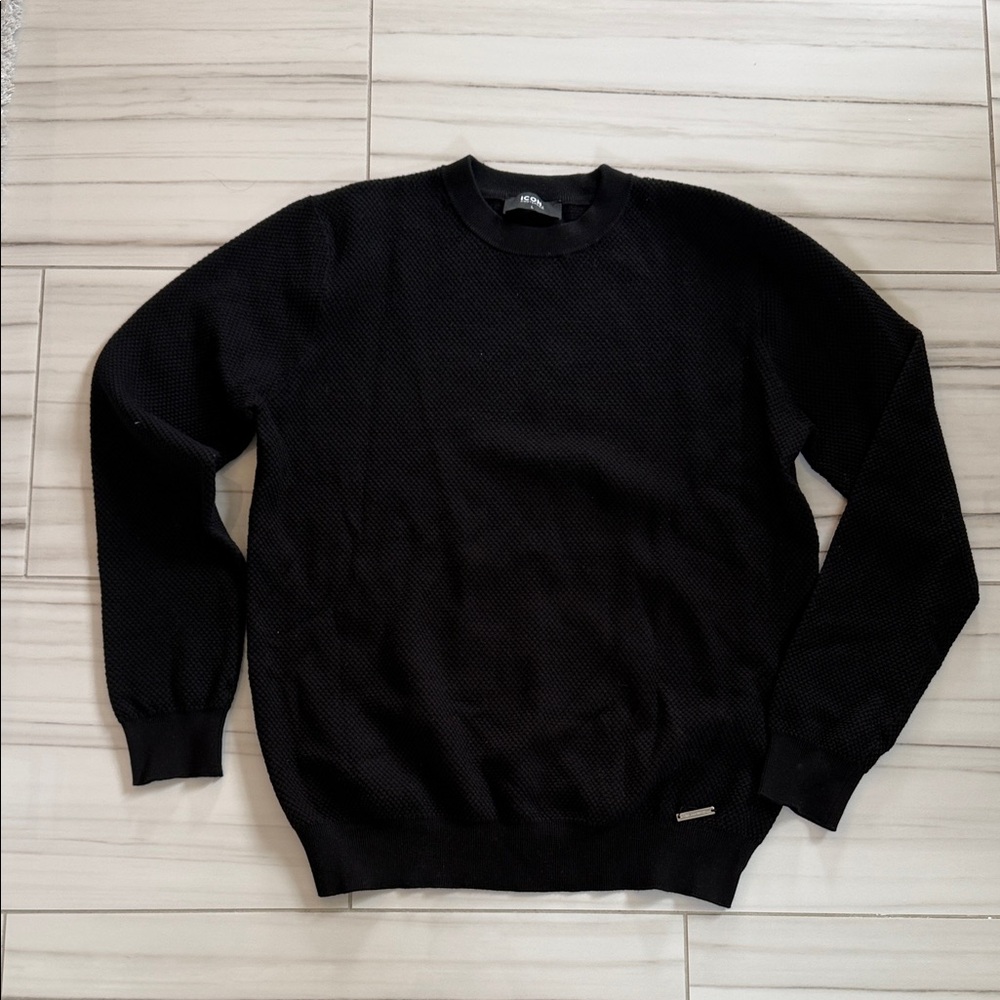 ICON Men's Dark Knit Crewneck Sweater